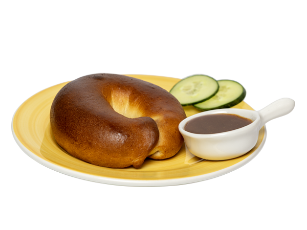 Vegan worstenbroodbagel